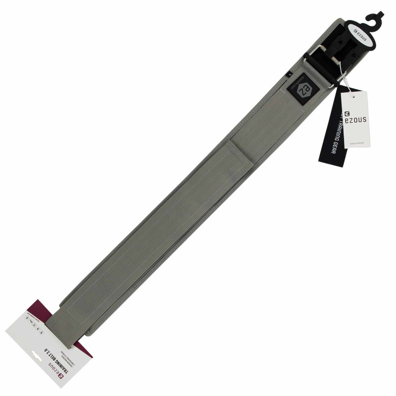 Пояс атлетичний посилений регульований QUICK LOCKING WEIGHTLITING BELT EZOUS O-02 спинка-10см розмір S-L сірий
