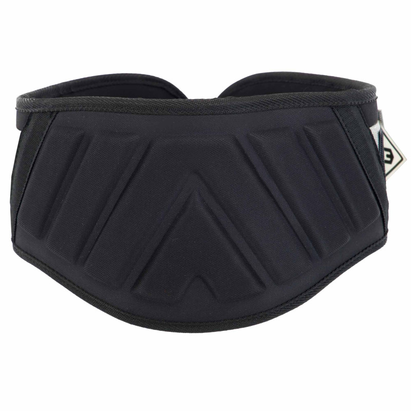 Пояс атлетичний текстильний EZOUS LIFTING BELT ARMOR O-03 спинка-17см розмір S-L чорний-сірий