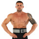 Пояс атлетичний текстильний EZOUS LIFTING BELT ARMOR O-03 спинка-17см розмір S-L чорний-сірий