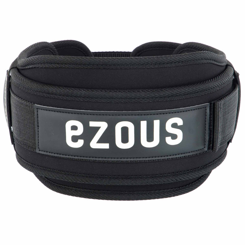 Пояс атлетичний текстильний EZOUS TRAINING BELT O-04 спинка-14см розмір S-L чорний