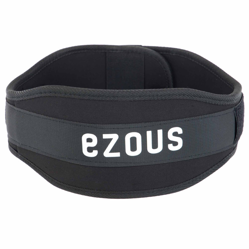 Пояс атлетичний текстильний EZOUS WEIGHT LIFTING BELT O-05 спинка-12см розмір S-L чорний