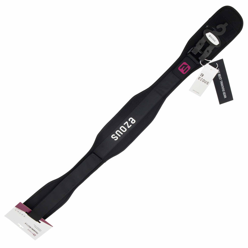 Пояс атлетичний текстильний EZOUS WEIGHT LIFTING BELT O-05 спинка-12см розмір S-L чорний