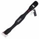 Пояс атлетичний текстильний EZOUS WEIGHT LIFTING BELT O-05 спинка-12см розмір S-L чорний