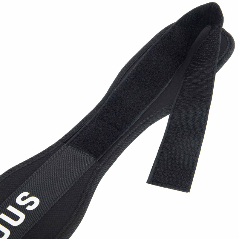 Пояс атлетичний текстильний EZOUS WEIGHT LIFTING BELT O-05 спинка-12см розмір S-L чорний
