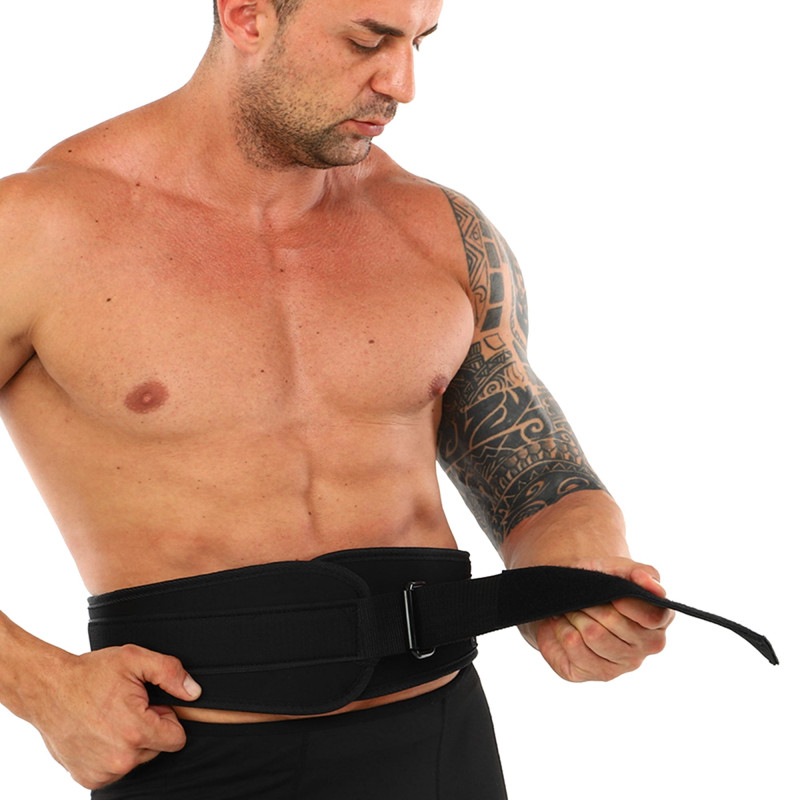 Пояс атлетичний текстильний EZOUS LIFTING BELT O-06 спинка-15см розмір S-L чорний