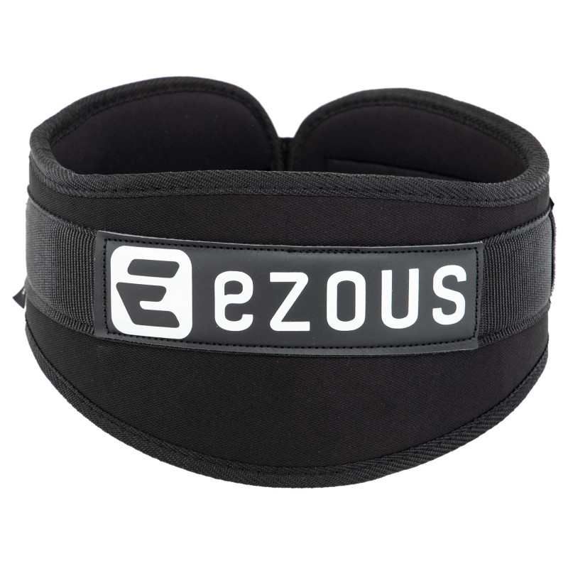 Пояс атлетичний текстильний EZOUS LIFTING BELT O-06 спинка-15см розмір S-L чорний