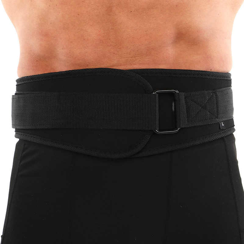 Пояс атлетичний текстильний EZOUS LIFTING BELT O-06 спинка-15см розмір S-L чорний