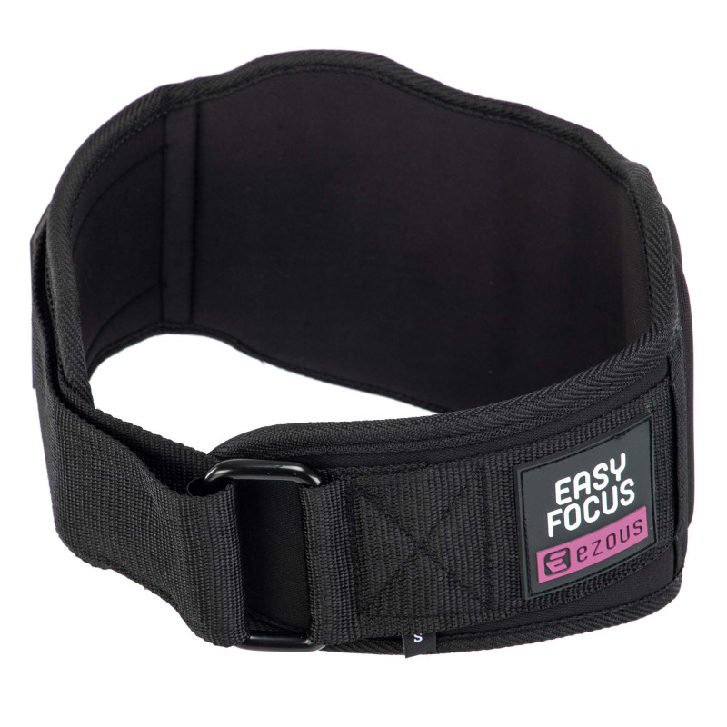 Пояс атлетичний текстильний EZOUS POWER BELT ARMOR O-07 спинка-18см розмір S-L чорний