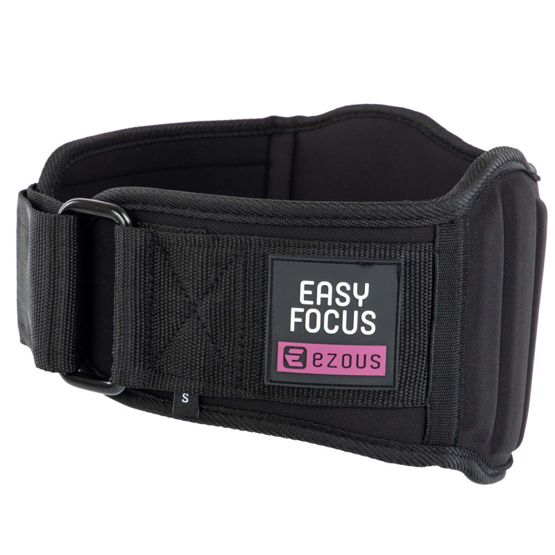 Пояс атлетичний текстильний EZOUS POWER BELT ARMOR O-07 спинка-18см розмір S-L чорний