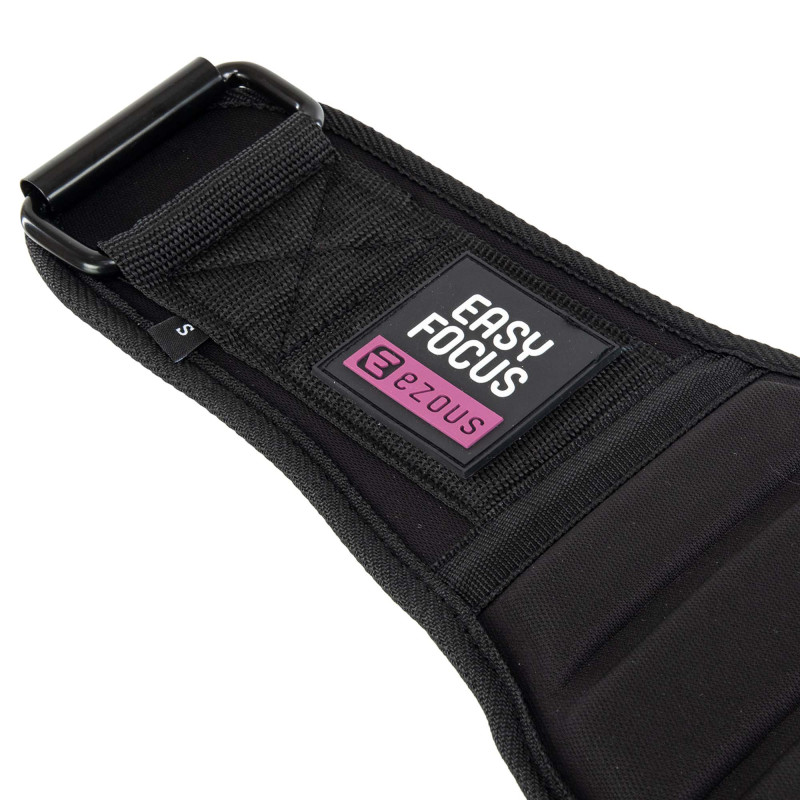 Пояс атлетичний текстильний EZOUS POWER BELT ARMOR O-07 спинка-18см розмір S-L чорний