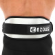 Пояс атлетичний текстильний EZOUS CARBON FIBER BELT WITH WAIST PAD O-08 спинка-16см розмір S-L чорний