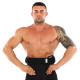 Пояс атлетичний текстильний EZOUS CARBON FIBER BELT WITH WAIST PAD O-08 спинка-16см розмір S-L чорний
