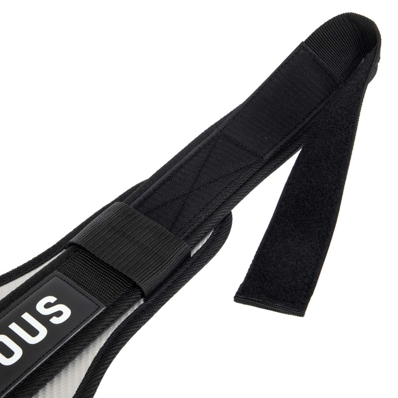 Пояс атлетичний текстильний EZOUS CARBON FIBER BELT WITH WAIST PAD O-08 спинка-16см розмір S-L чорний