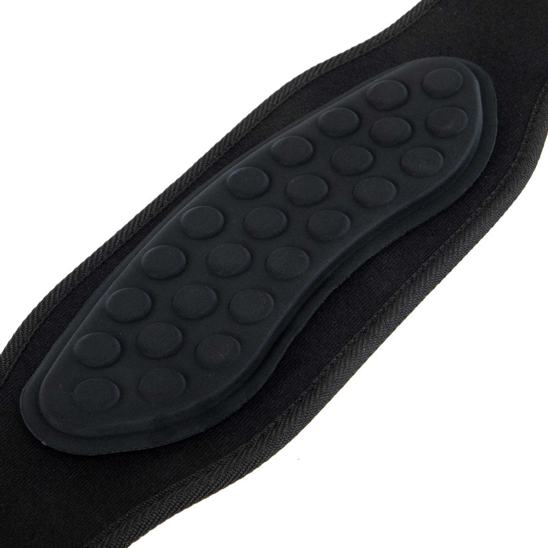 Пояс атлетичний текстильний EZOUS CARBON FIBER BELT WITH WAIST PAD O-08 спинка-16см розмір S-L чорний