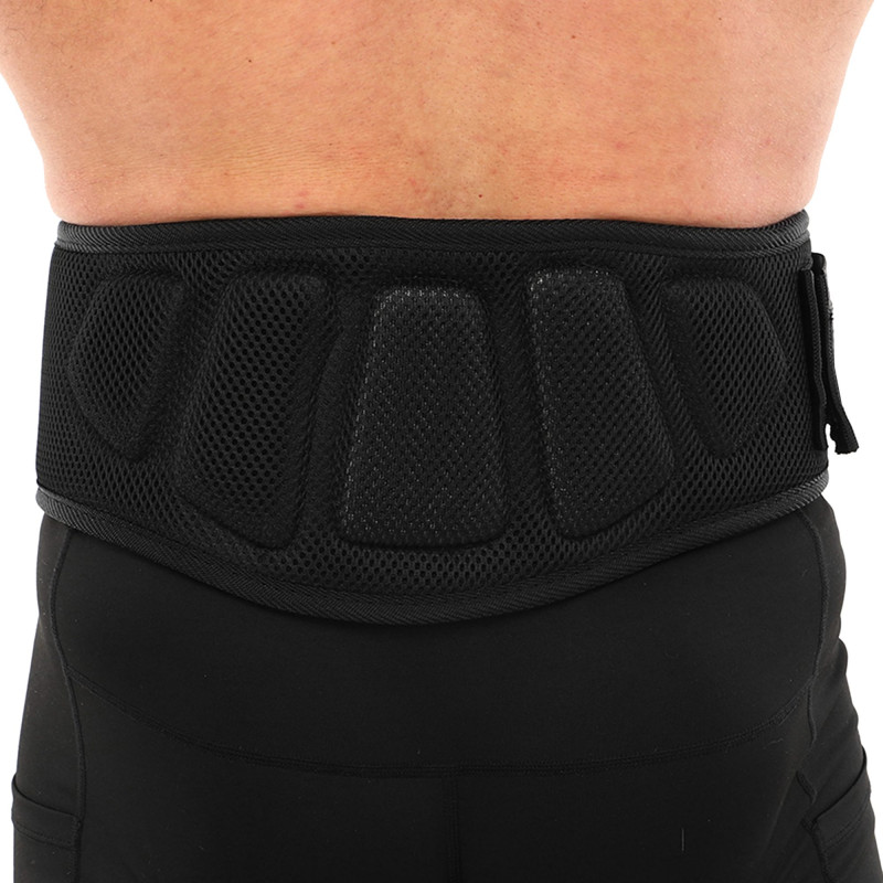 Пояс атлетичний текстильний EZOUS TRAINING BELT 2.0 O-09 спинка-17см розмір S-L чорний