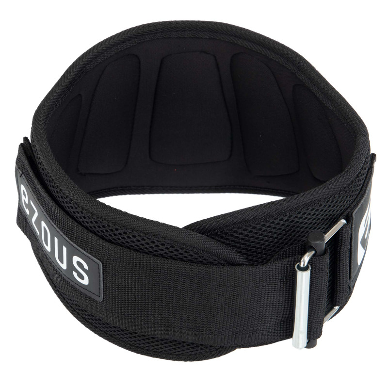 Пояс атлетичний текстильний EZOUS TRAINING BELT 2.0 O-09 спинка-17см розмір S-L чорний