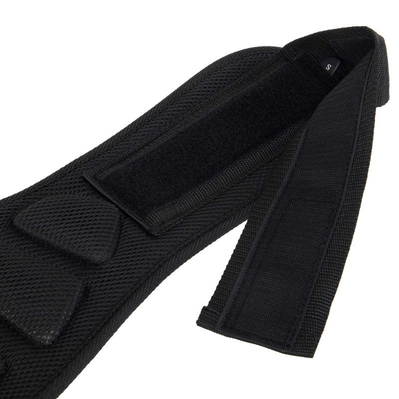 Пояс атлетичний текстильний EZOUS TRAINING BELT 2.0 O-09 спинка-17см розмір S-L чорний