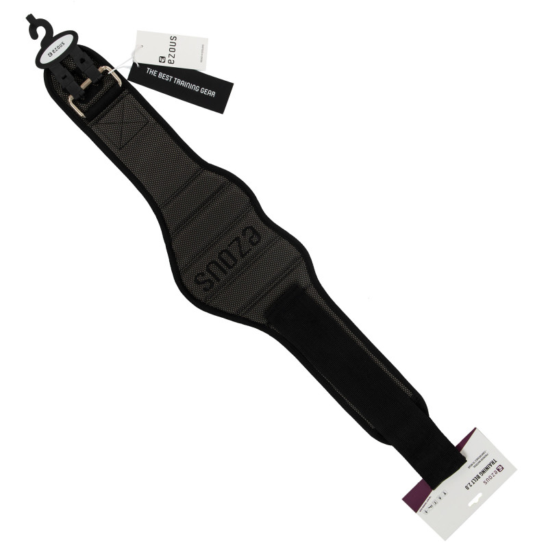 Пояс атлетичний текстильний EZOUS HARBINGER POWER BELT O-10 спинка-20см розмір S-L чорний