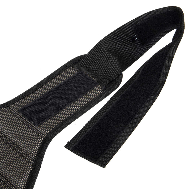 Пояс атлетичний текстильний EZOUS HARBINGER POWER BELT O-10 спинка-20см розмір S-L чорний
