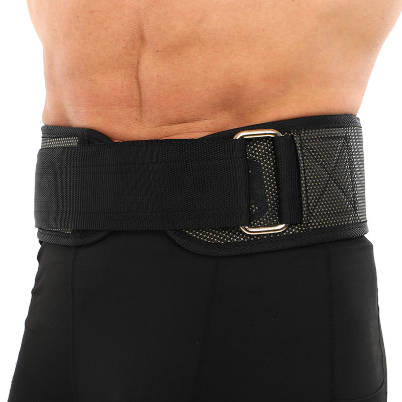 Пояс атлетичний текстильний EZOUS HARBINGER POWER BELT O-10 спинка-20см розмір S-L чорний