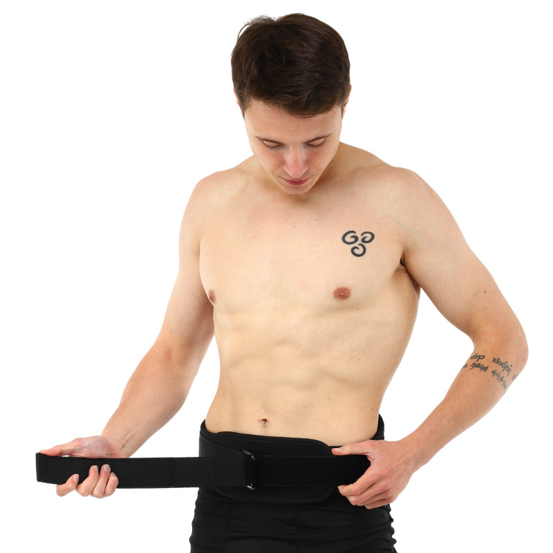 Пояс атлетичний текстильний EZOUS SCHIEK TRAINING BELT O-11 спинка-13см розмір S-L чорний
