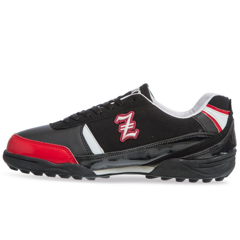 Сороконіжки футбольні Zelart OB-90203-BKR розмір 40-45 чорний-червоний