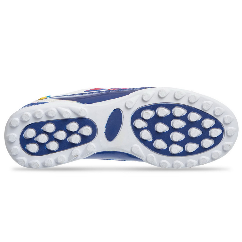 Сороконіжки футбольні Zelart OB-90203-WR розмір 40-45 білий-синій-червоний