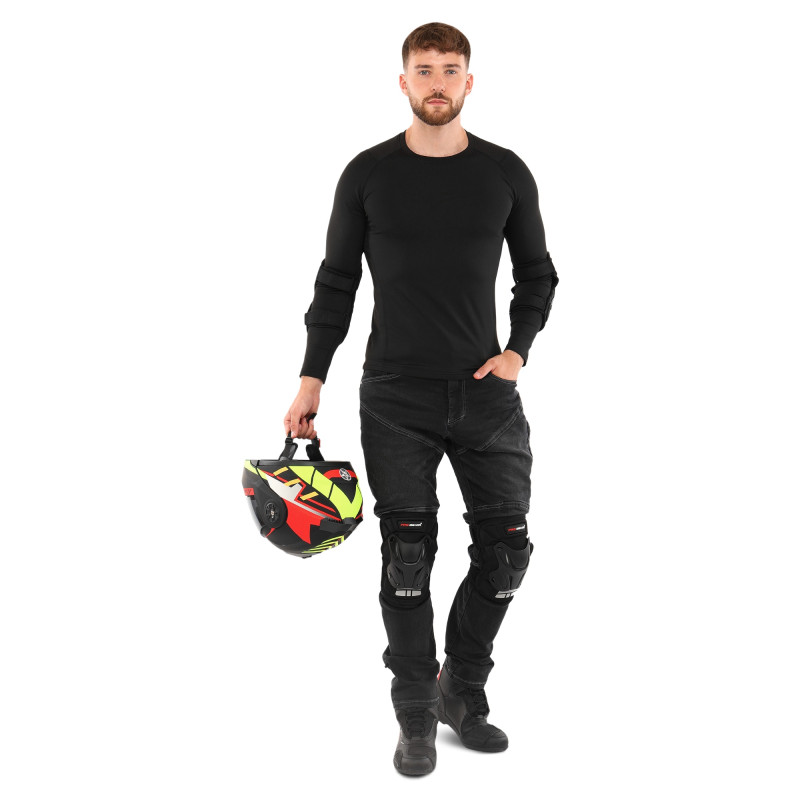 Комплект мотозахисту наколінники та налокітники PRO-BIKER P34 чорний
