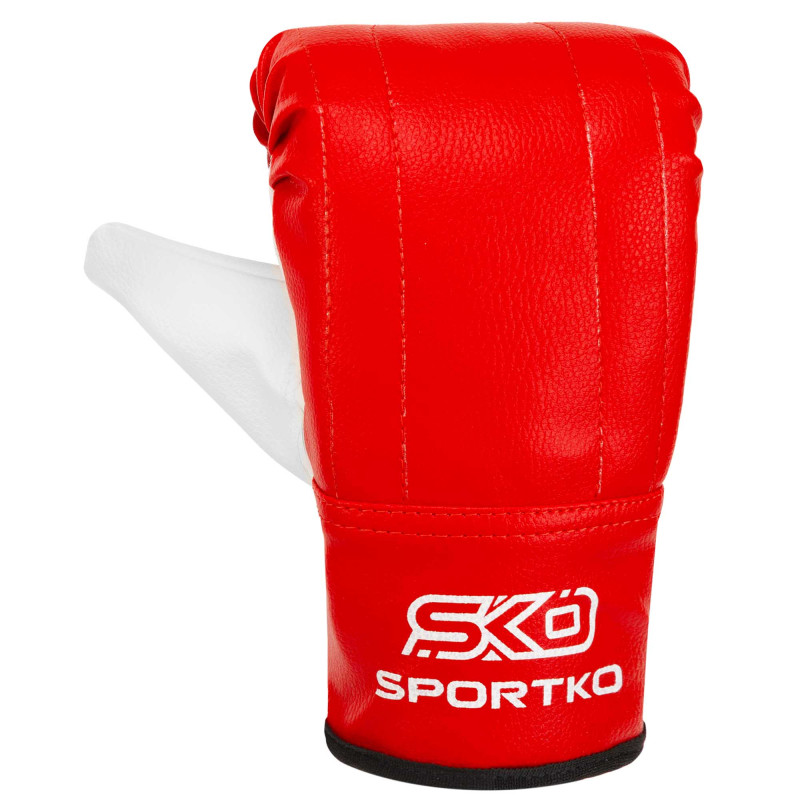 Снарядні рукавички-млинці для боксу штучна шкіра SPORTKO UR PD-3 розмір S-XL кольори в асортименті