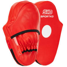 Лапа боксерська пряма подовжена тренувальна Кожвініл SPORTKO PD3 30x20x5см 2штуки кольори в асортименті