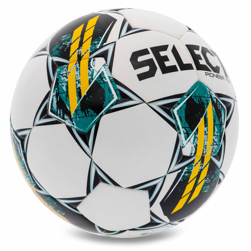 М'яч футбольний SELECT PIONEER TB FIFA BASIC V23 PIONEER-WY №5 білий-жовтий