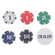 Набір для покеру в кейсі з екошкіри Poker game set SP-Sport PK500L 500 фішок
