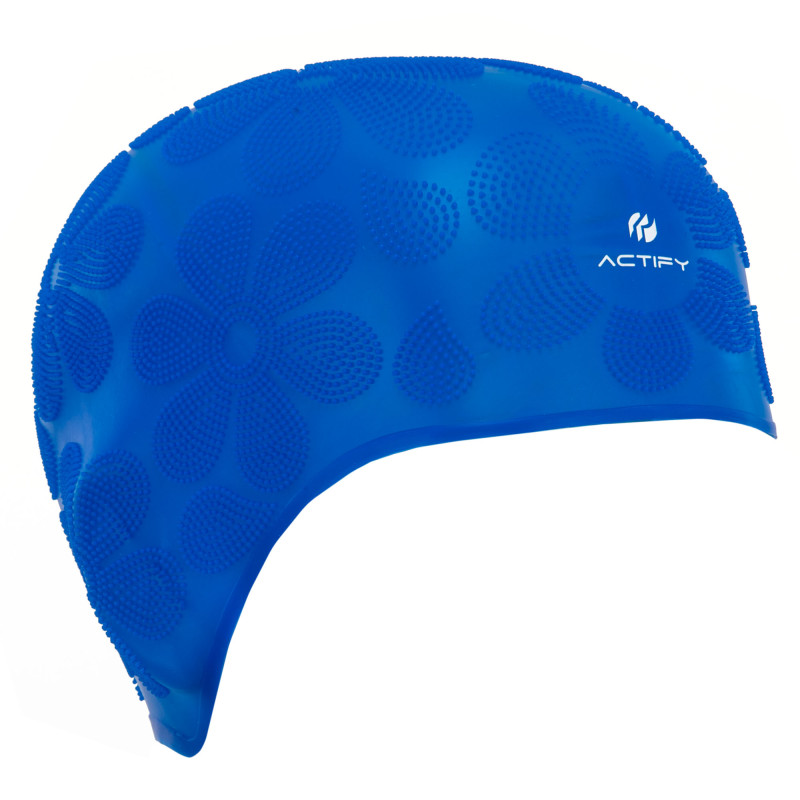 Шапочка для плавання силіконова на довге волосся SP-Sport ACTIFY FLOWER PL-0785 кольори в асортименті