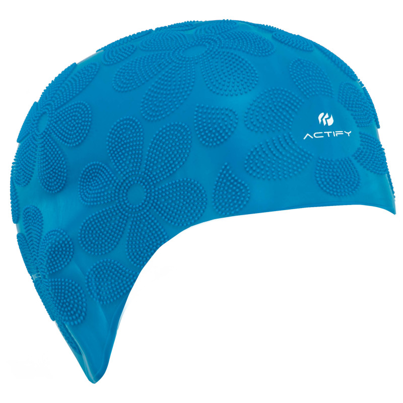 Шапочка для плавання силіконова на довге волосся SP-Sport ACTIFY FLOWER PL-0785 кольори в асортименті