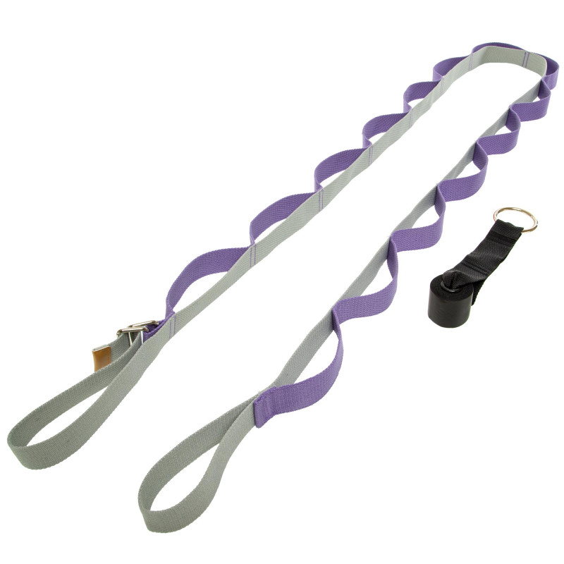 Стрічка стропа з петлями для розтяжки Stretch Strap з дверним якорем SP-Sport PL-1796 14 петель кольори в асортименті
