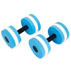 Гантель для аквафітнесу та аквааеробіки аква-гантель Aqua Dumbbell SP-Sport PL-3351 1шт блакитний-білий