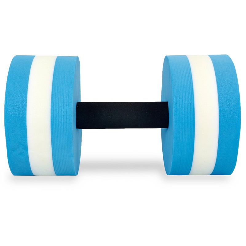 Гантель для аквафітнесу та аквааеробіки аква-гантель Aqua Dumbbell SP-Sport PL-3351 1шт блакитний-білий