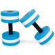 Гантель для аквафітнесу та аквааеробіки аква-гантель Aqua Dumbbell SP-Sport PL-3351 1шт блакитний-білий