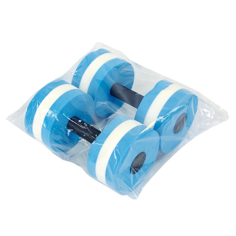 Гантель для аквафітнесу та аквааеробіки аква-гантель Aqua Dumbbell SP-Sport PL-3351 1шт блакитний-білий