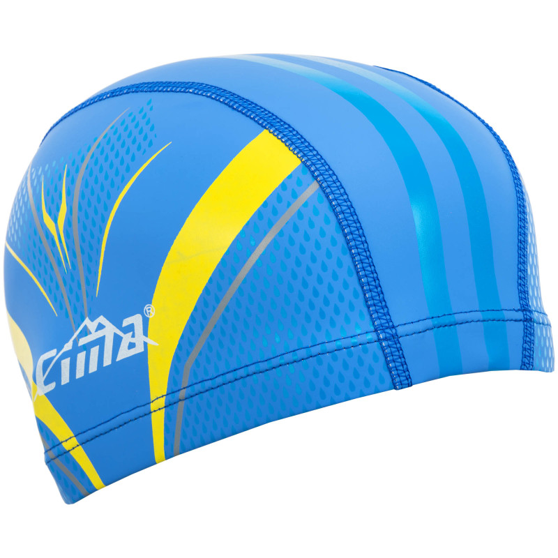 Шапочка для плавання текстильна з покриттям PU Cima PL-8688 кольори в асортименті