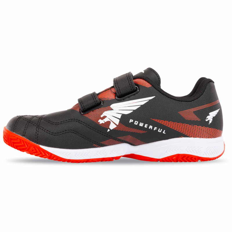 Футзалки взуття для міні-футболу дитяча Joma POWERFULL POJW2501INV розмір 29-34 чорний-червоний