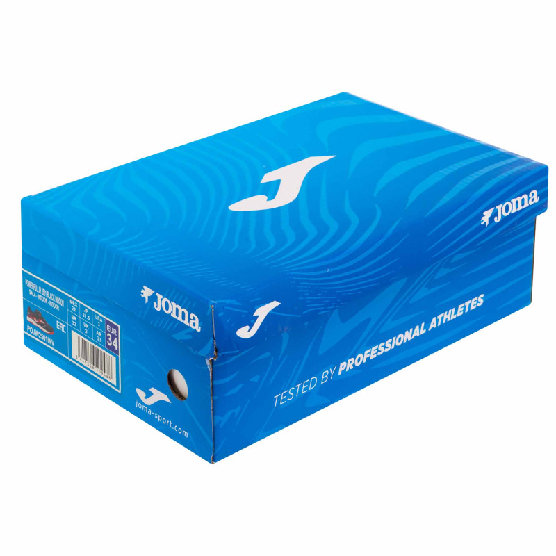 Футзалки взуття для міні-футболу дитяча Joma POWERFULL POJW2501INV розмір 29-34 чорний-червоний
