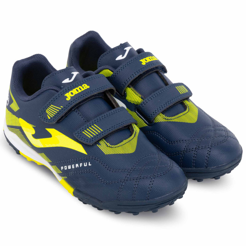 Сороконіжки футбольні дитячі Joma POWERFULL POJW2503TFV розмір 29-34 темно-синій-жовтий