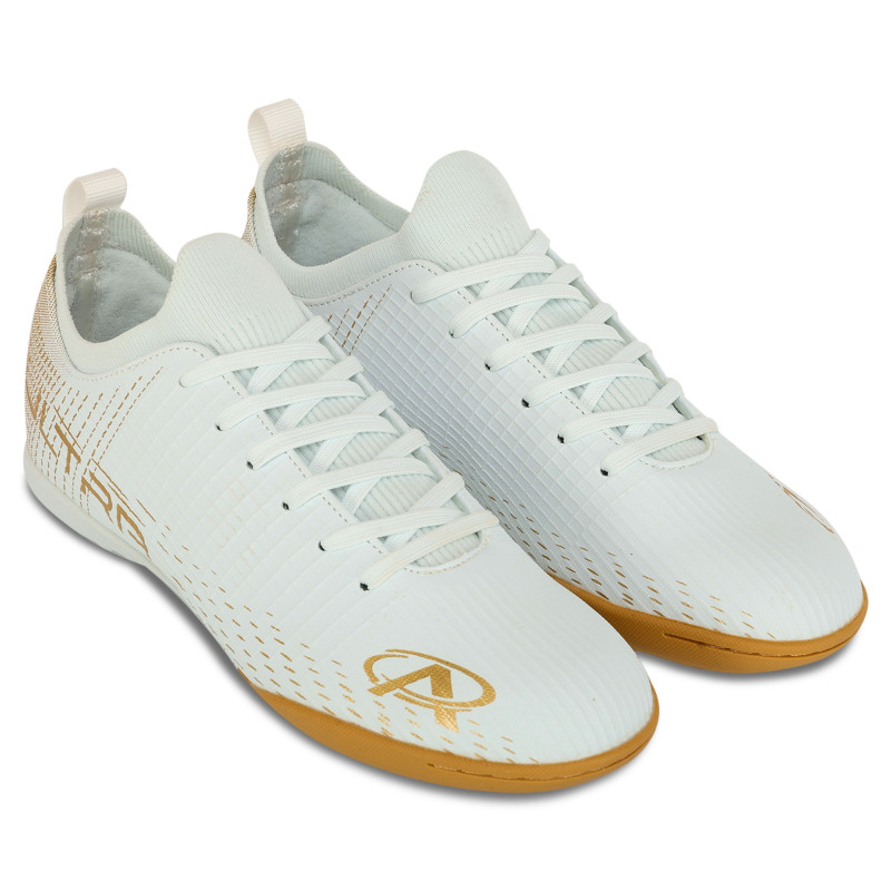Сороконіжки футбольні Pro Action PRO0402-10B розмір 35-40 білий-золотий