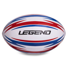 М'яч для регбі LEGEND R-3288 розмір 5 білий-червоний-синій