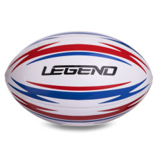 М'яч для регбі дитячий LEGEND R-3290 розмір 3 білий-червоний-синій