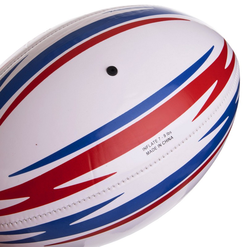 М'яч для регбі дитячий LEGEND R-3290 розмір 3 білий-червоний-синій