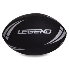 М'яч для регбі юніорський LEGEND R-3292 розмір 4 чорний-білий
