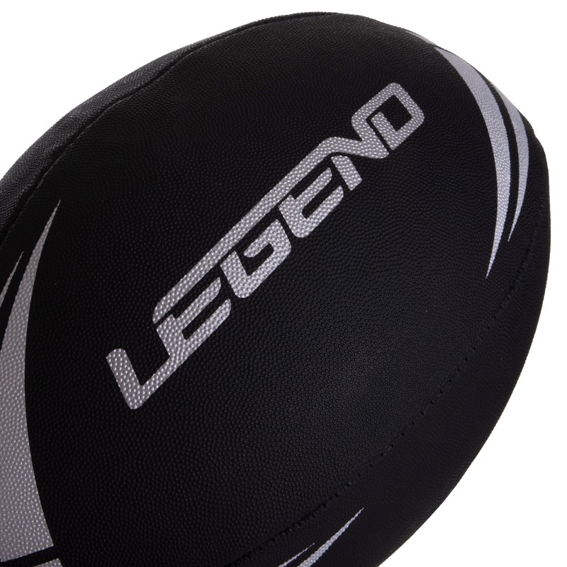 М'яч для регбі юніорський LEGEND R-3292 розмір 4 чорний-білий