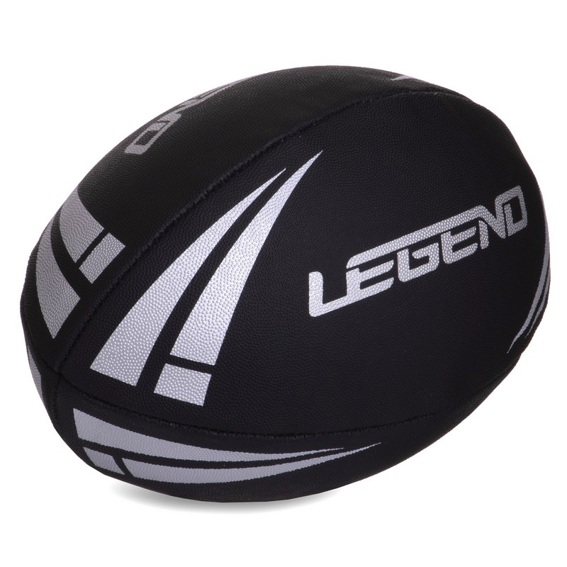 М'яч для регбі дитячий LEGEND R-3293 розмір 3 чорний-білий
